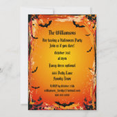 Alice in Wonderland Halloween Party nodigt uit Kaart (Achterkant)