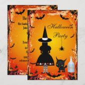 Alice in Wonderland Halloween Party nodigt uit Kaart (Voorkant / Achterkant)