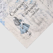 Alice in Wonderland Handschrift Flora Tissue Paper Tissuepapier (Detail)