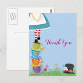 Alice in Wonderland Hartelijk dank Briefkaart (Voorkant / Achterkant)