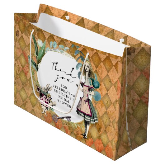 Alice in Wonderland Hartelijk dank Groot Cadeauzakje (Voorkant Gekanteld)