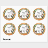 Alice in Wonderland Hartelijk dank Ronde Sticker (Vel)