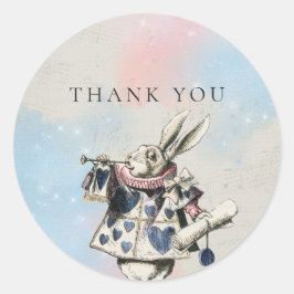  Alice in Wonderland Hartelijk dank Ronde Sticker