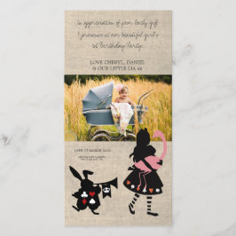 Alice in Wonderland - Hartelijk dank voor uw Baby- Bedankkaart