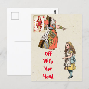 Alice in Wonderland - Hartenkoningin Briefkaart