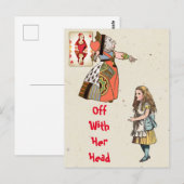 Alice in Wonderland - Hartenkoningin Briefkaart (Voorkant / Achterkant)