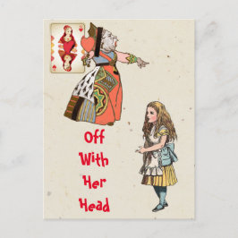 Alice in Wonderland - Hartenkoningin Briefkaart