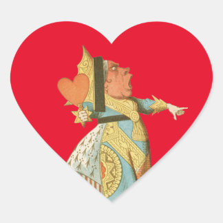 Alice in Wonderland - Hartenkoningin Hart Sticker