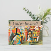 Alice in Wonderland Hartenkoningin Kaart (Staand voorkant)