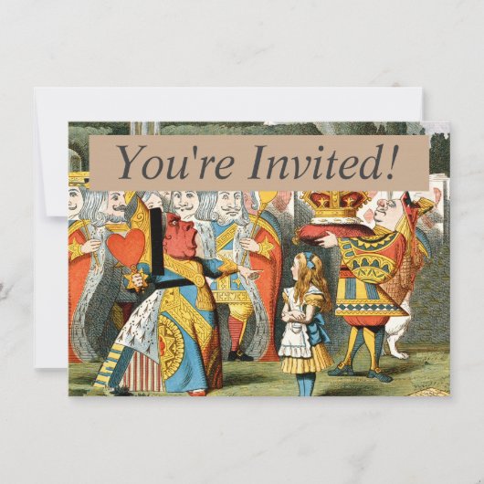 Alice in Wonderland Hartenkoningin Kaart (Voorkant)