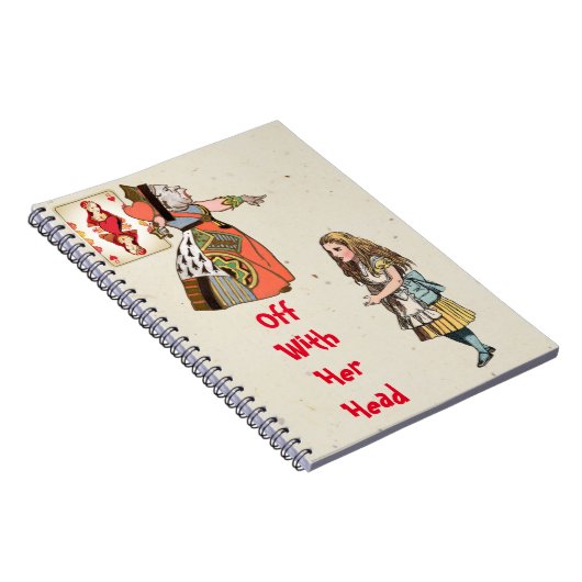Alice in Wonderland - Hartenkoningin Notitieboek (Rechterzijde)