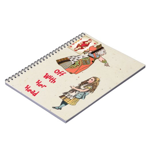 Alice in Wonderland - Hartenkoningin Notitieboek (Linkerzijde)