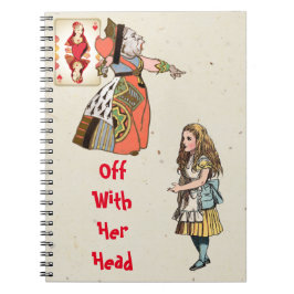 Alice in Wonderland - Hartenkoningin Notitieboek
