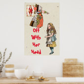 Alice in Wonderland - Hartenkoningin Poster (Keuken)