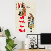 Alice in Wonderland - Hartenkoningin Poster (Thuiskantoor)