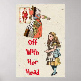 Alice in Wonderland - Hartenkoningin Poster