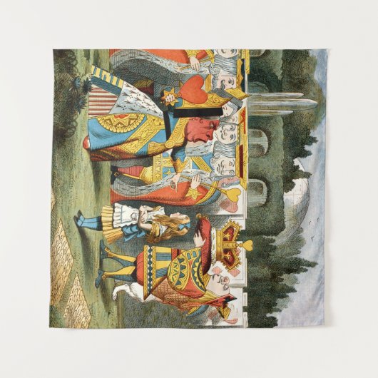 Alice in Wonderland Hartenkoningin Wandkleed (Voorkant (horizontaal))