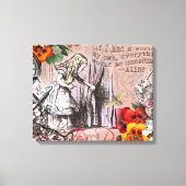 Alice in Wonderland Hatter en Rabbit Canvas Afdruk (Voorkant)