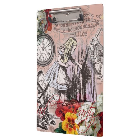 Alice in Wonderland Hatter en Rabbit Klembord (Links)