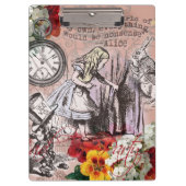 Alice in Wonderland Hatter en Rabbit Klembord (Voorkant)