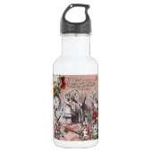 Alice in Wonderland Hatter en Rabbit Waterfles (Voorkant)