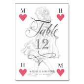  Alice in Wonderland Heart Playkaart Kaart (Achterkant)