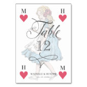  Alice in Wonderland Heart Playkaart Kaart (Achterkant)