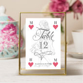 Alice in Wonderland Heart Playkaart Kaart