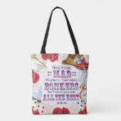 Alice in Wonderland - heb ik Mad gewonnen? Tote Bag (Achterkant)