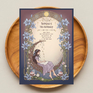 Alice in Wonderland Hemelse Maan Verjaardag Kaart