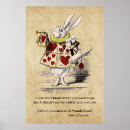 Alice in Wonderland, Herald, Motivatie citaat Poster