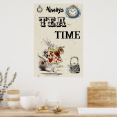 Alice in Wonderland - Herald - Tea Time Poster (Keuken)