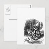  Alice in Wonderland - herten die bambi-printen Briefkaart (Voorkant / Achterkant)
