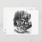  Alice in Wonderland - herten die bambi-printen Briefkaart (Voorkant / Achterkant)