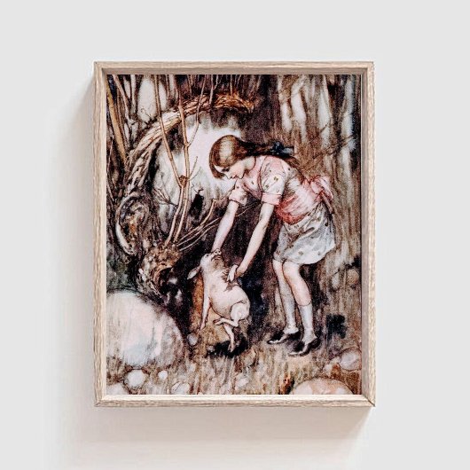  Alice in Wonderland Het Babyvarken Poster