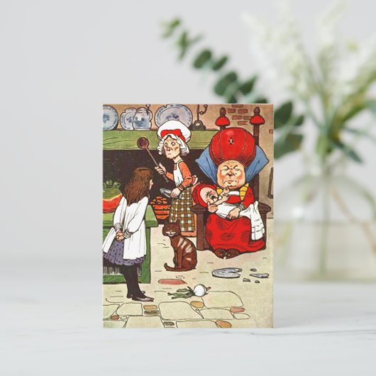Alice in Wonderland: Het duchess met haar familie Briefkaart (Staand voorkant)