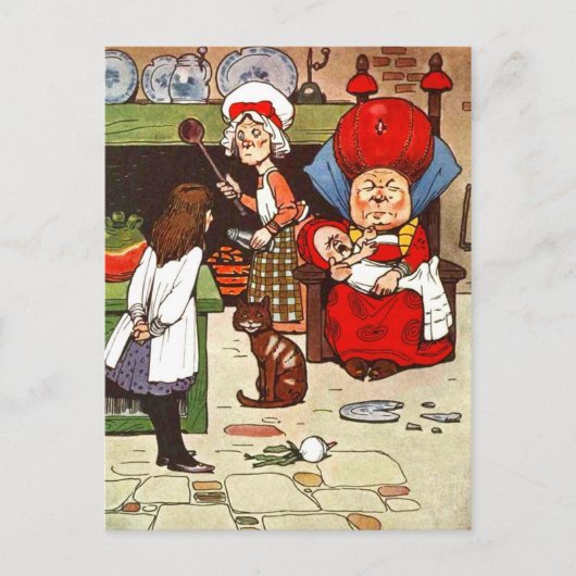 Alice in Wonderland: Het duchess met haar familie Briefkaart (Voorkant)