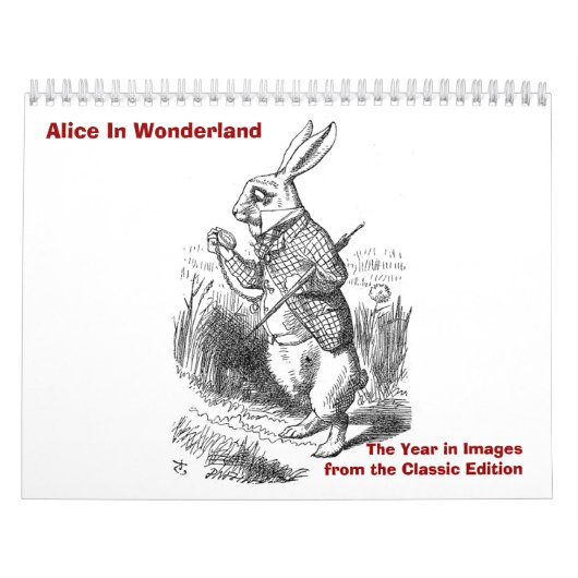 Alice in Wonderland, het Jaar in Afbeeldingen Kalender (Hoes)