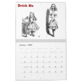 Alice in Wonderland, het Jaar in Afbeeldingen Kalender (Jan 2027)