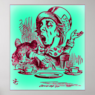 Alice in Wonderland - Het Poster van de Mad Hatter