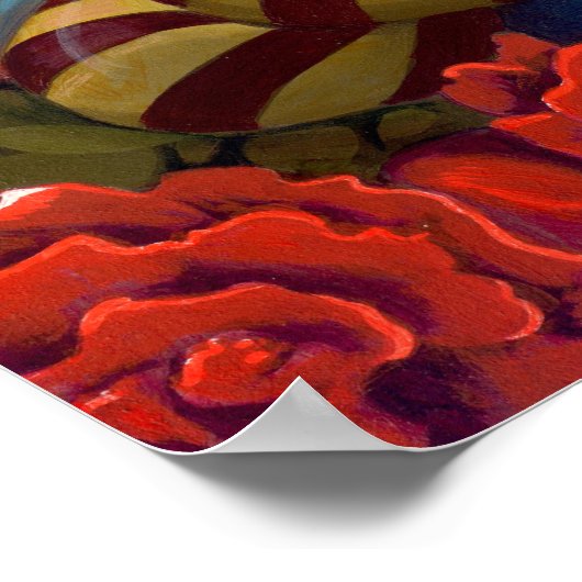 Alice in Wonderland Het schilderen van de rode Roz Poster (Hoek)