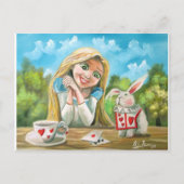 Alice in wonderland, het witte konijn Gordon Bruce Briefkaart (Voorkant)