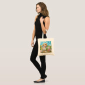 Alice in wonderland, het witte konijn Gordon Bruce Tote Bag (Voorkant (model))