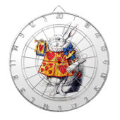 Alice in Wonderland Het witte konijn van Tenniel Dartbord (Voorkant)