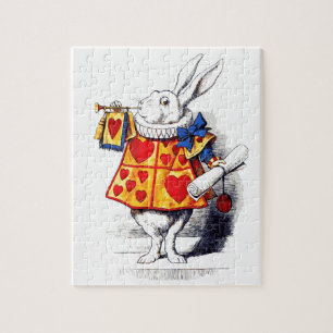 Alice in Wonderland Het witte konijn van Tenniel Legpuzzel