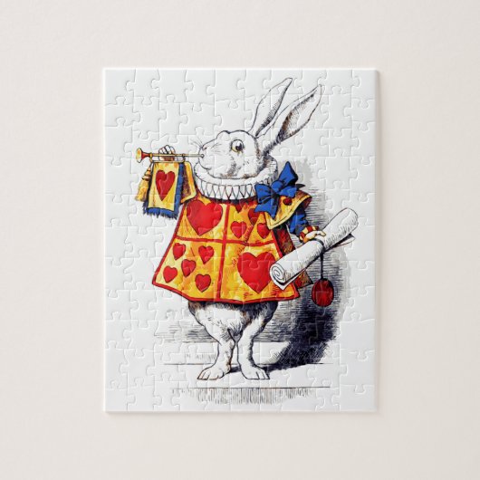 Alice in Wonderland Het witte konijn van Tenniel Legpuzzel (Verticaal)