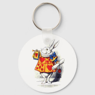 Alice in Wonderland Het witte konijn van Tenniel Sleutelhanger