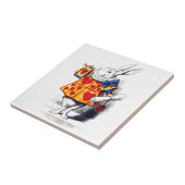 Alice in Wonderland Het witte konijn van Tenniel Tegeltje (Zijkant)