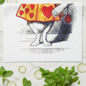 Alice in Wonderland Het witte konijn van Tenniel Theedoek (Gevouwen)