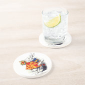 Alice in Wonderland Het witte konijn van Tenniel Zandsteen Onderzetter (Zijkant)